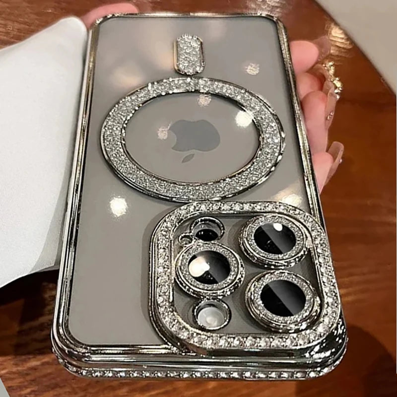 New Fashion Glitter Diamond Transparent Case For iPhone