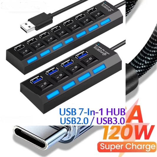 USB HUB USB Switch Hub 2.0 Adapter High Speed