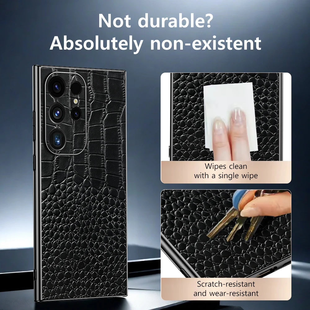 Genuine Leather Phone Case for Samsung Galaxy