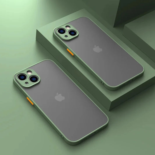 Shockproof Armor Matte Case For iPhone