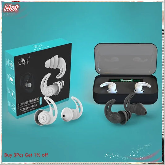 OEM Anti-noise Sleep Silicone Earplugs