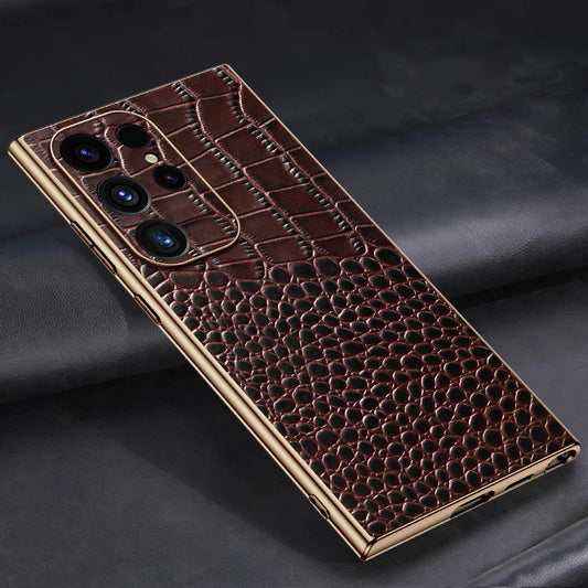 Genuine Leather Phone Case for Samsung Galaxy