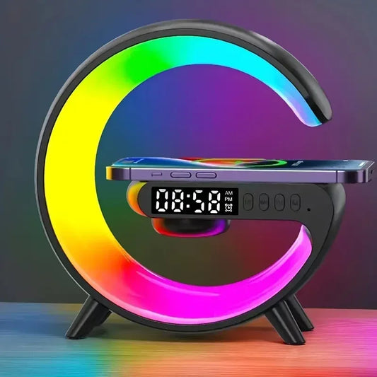 Multifunction Wireless Charger Stand Pad RGB Light