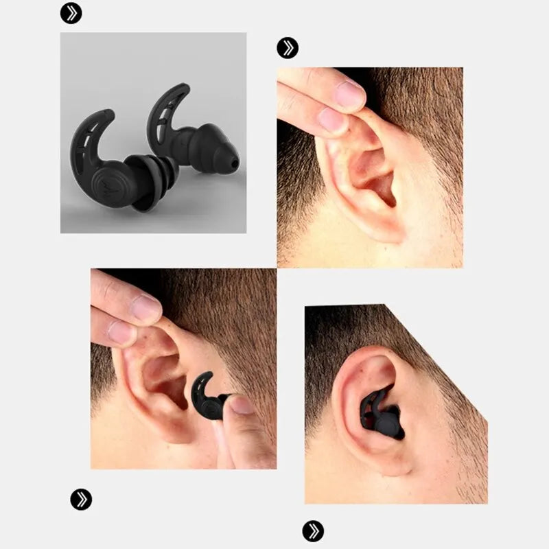 OEM Anti-noise Sleep Silicone Earplugs