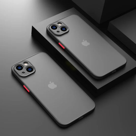 Shockproof Armor Matte Case For iPhone