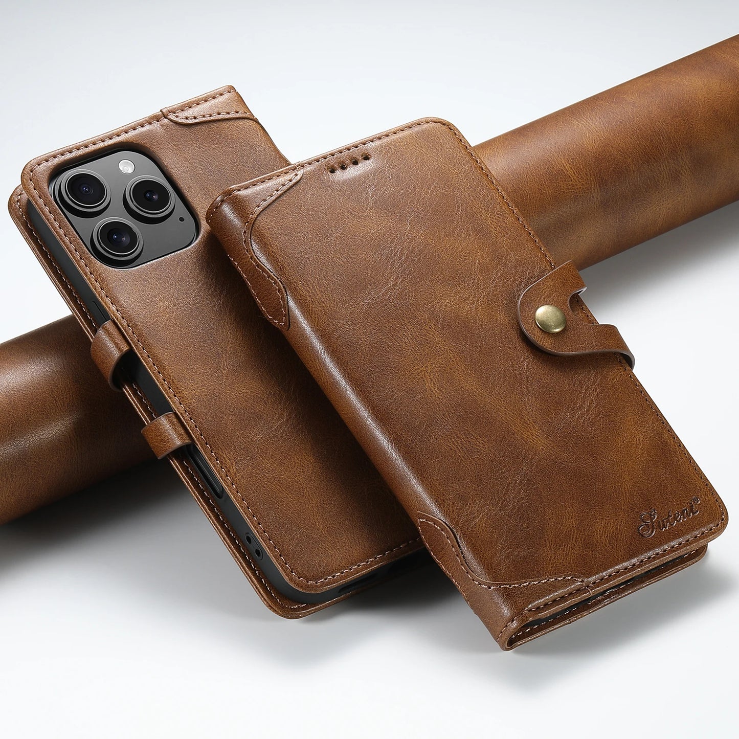 Flip Leather Wallet Phone Case for iPhone