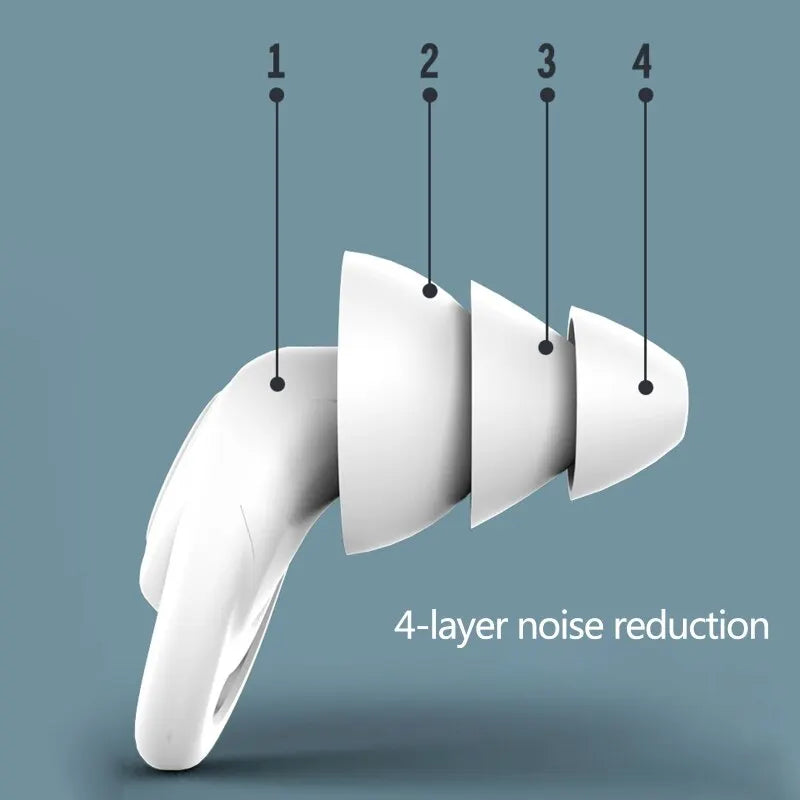 OEM Anti-noise Sleep Silicone Earplugs