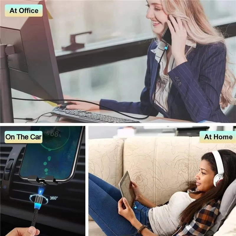 I 3 in 1 Fast Charging Cable 5V/2A USB