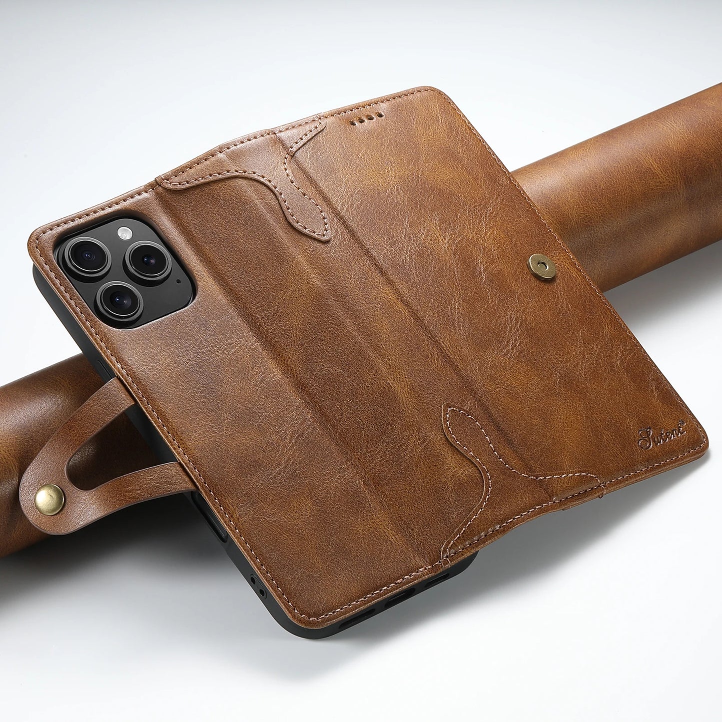 Flip Leather Wallet Phone Case for iPhone
