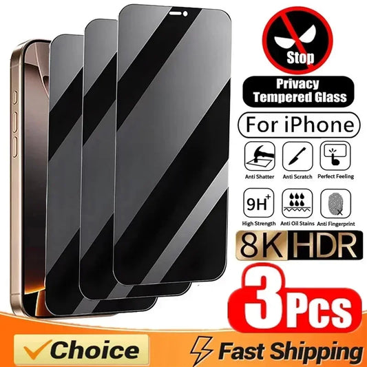 3Pcs Privacy Screen Protector for IPhone