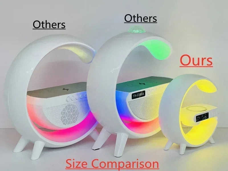 Multifunction Wireless Charger Stand Pad RGB Light