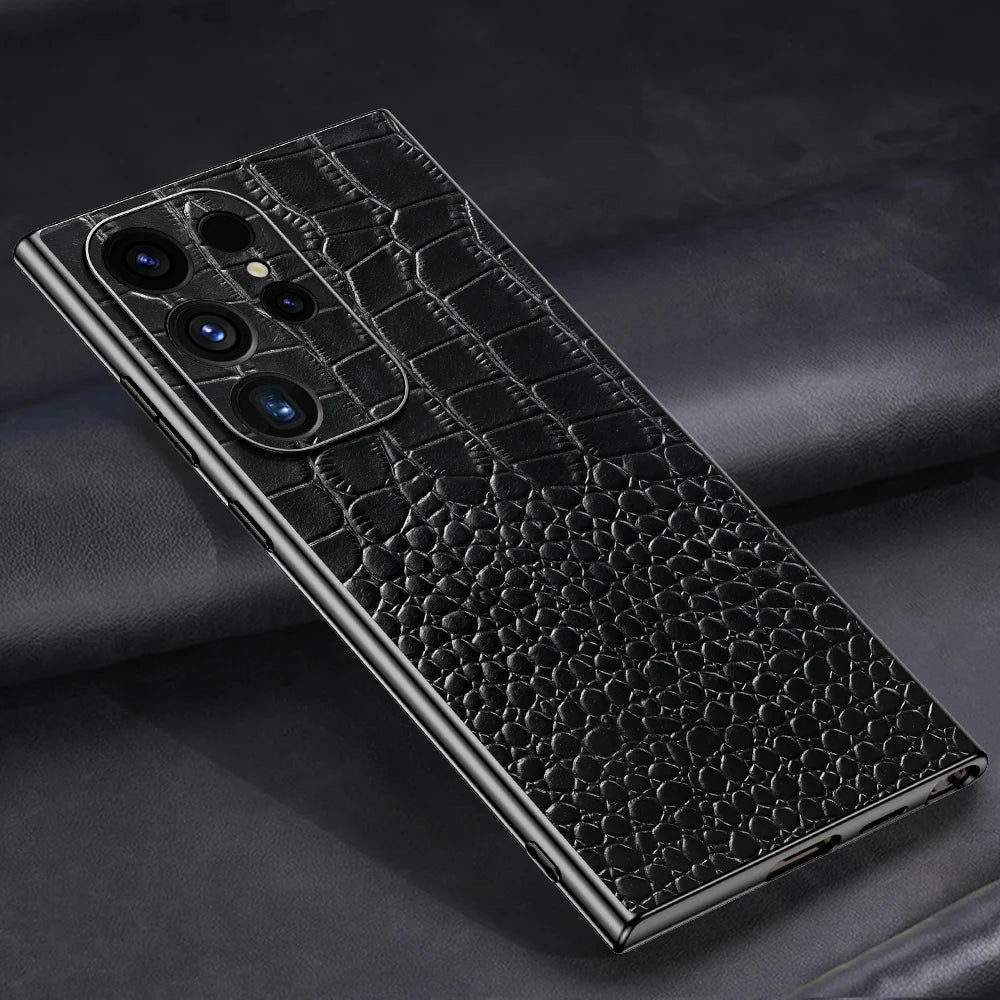 Genuine Leather Phone Case for Samsung Galaxy