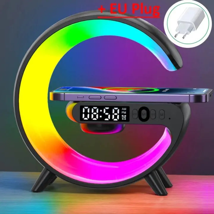 Multifunction Wireless Charger Stand Pad RGB Light