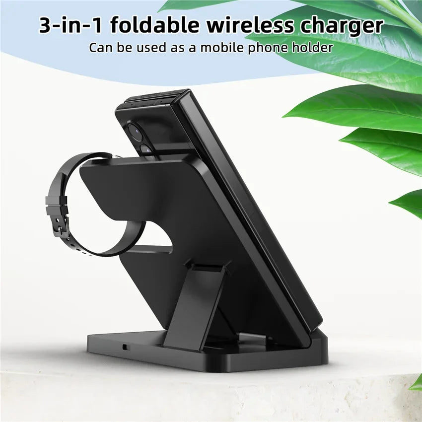 APPEL & SAMSUNG : 100W 3 in 1 Wireless Charger Stand