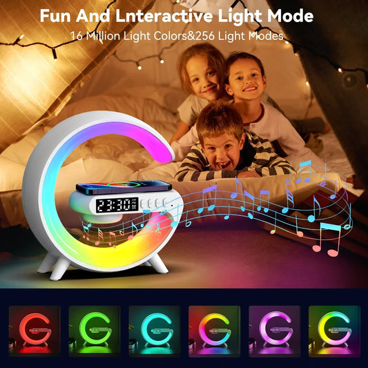 Multifunction Wireless Charger Stand Pad RGB Light