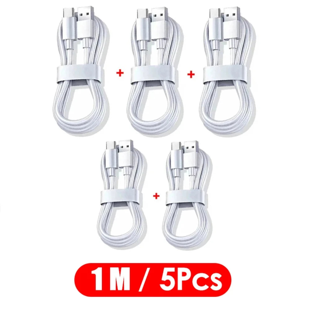 5PCS 10A 120W Type C Super Fast Charging Cable