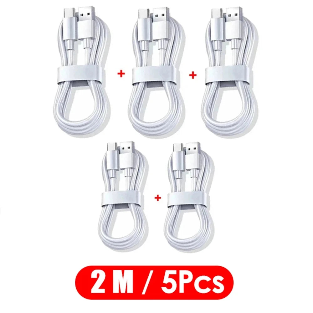 5PCS 10A 120W Type C Super Fast Charging Cable