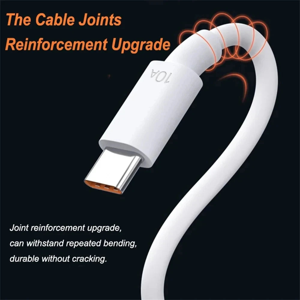 5PCS 10A 120W Type C Super Fast Charging Cable