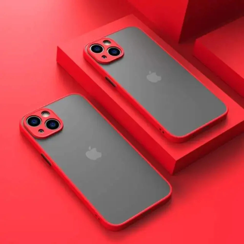 Shockproof Armor Matte Case For iPhone