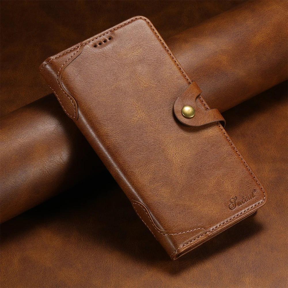 Flip Leather Wallet Phone Case for iPhone