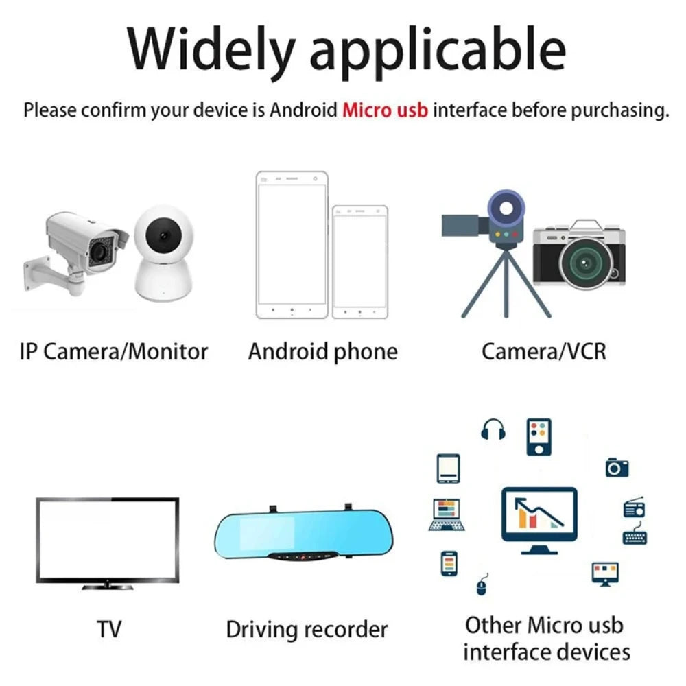 3m/5m/6m/7m/8m/10m/12m/14m Micro USB Charging Charger Cable For Android Smart Phone Camera USB Extended Charging Cable